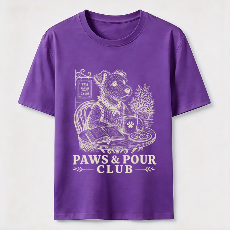 Paws and Pour Tea Dog Classic T-Shirt