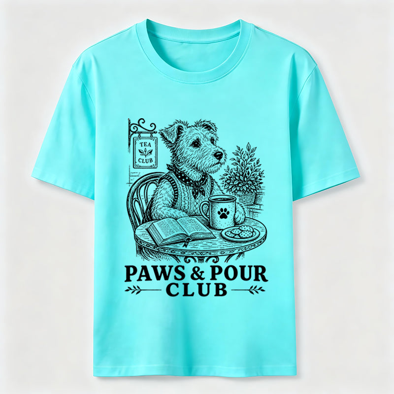 Paws and Pour Tea Dog Classic T-Shirt