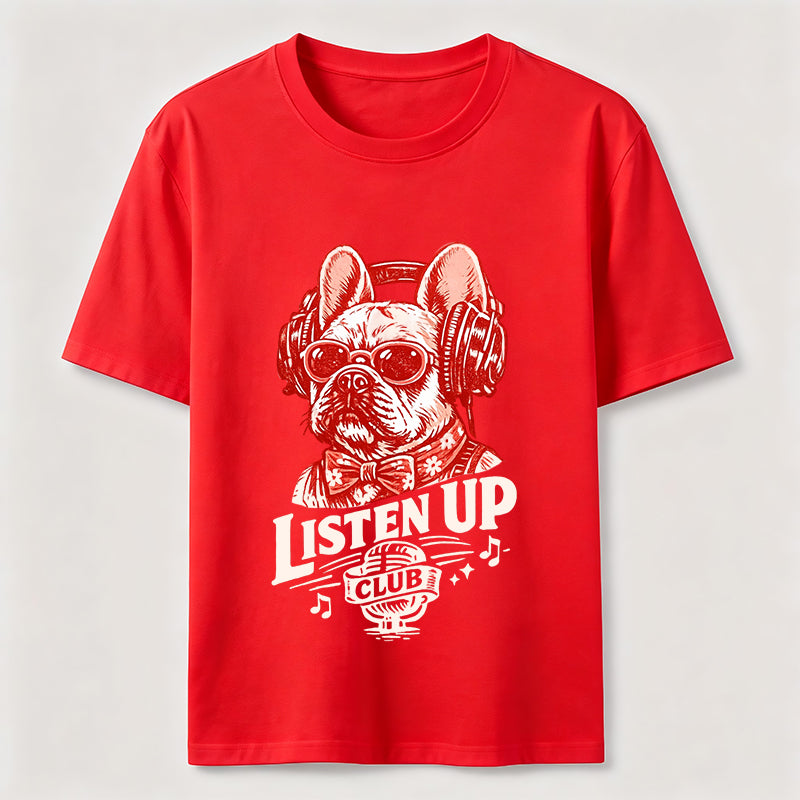 Listen Up Frenchie Music Classic T-Shirt