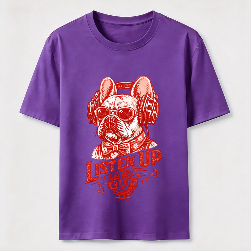 Listen Up Frenchie Music Classic T-Shirt