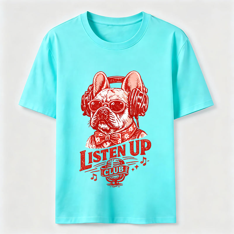 Listen Up Frenchie Music Classic T-Shirt