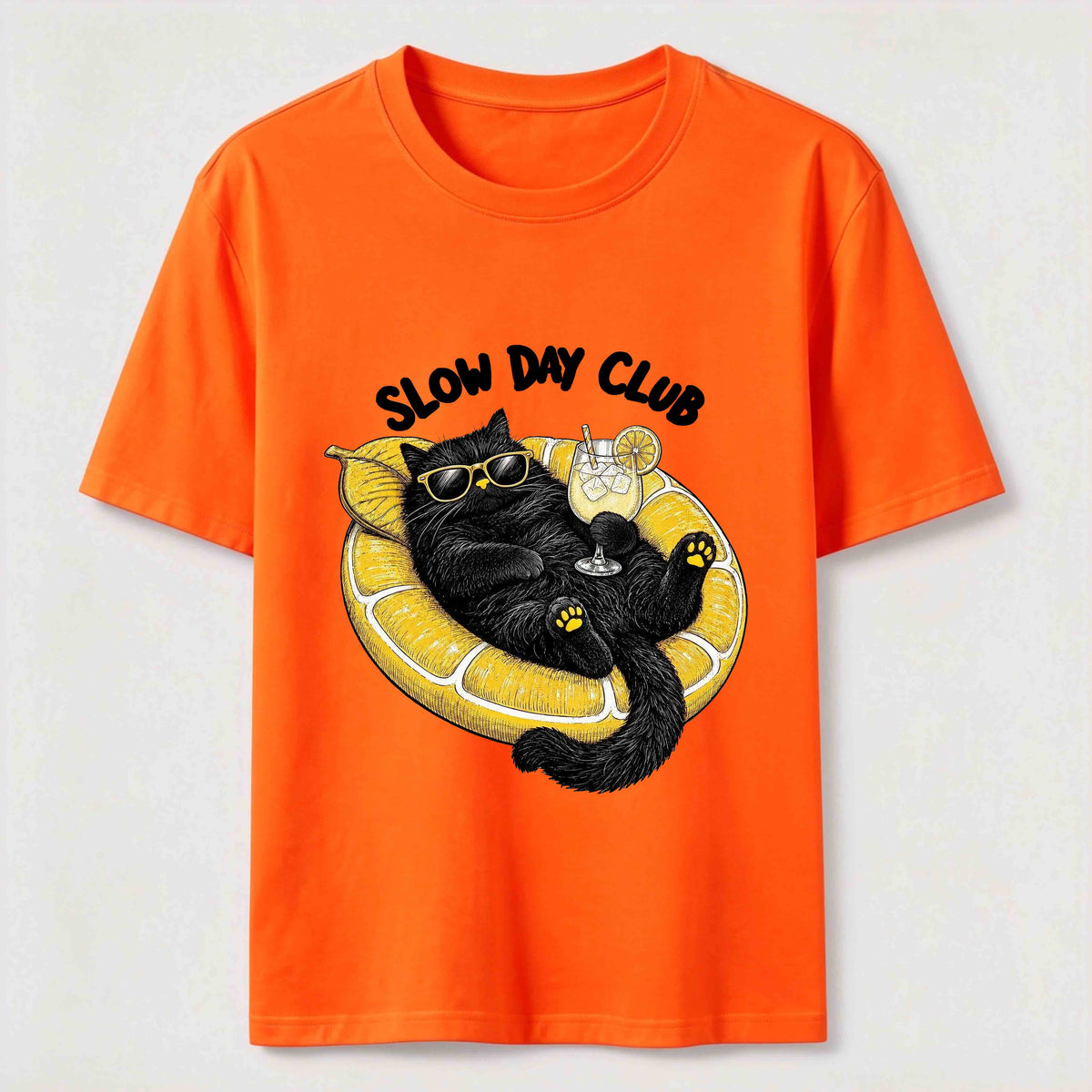 Slow Day Club Black Cat Classic T-Shirt