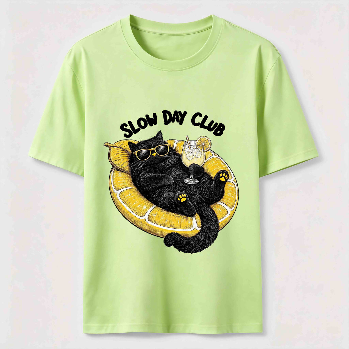 Slow Day Club Black Cat Classic T-Shirt