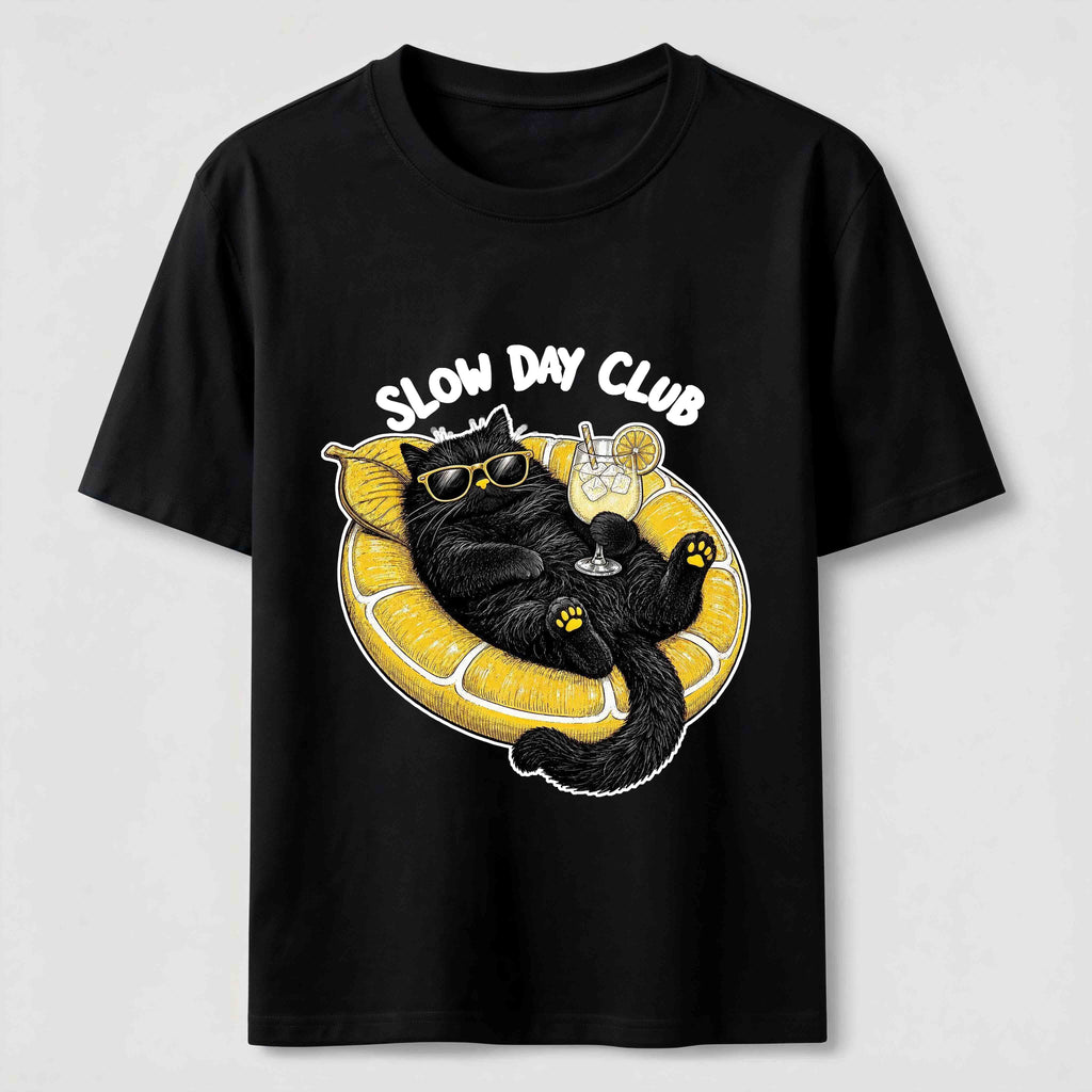 Slow Day Club Black Cat Classic T-Shirt