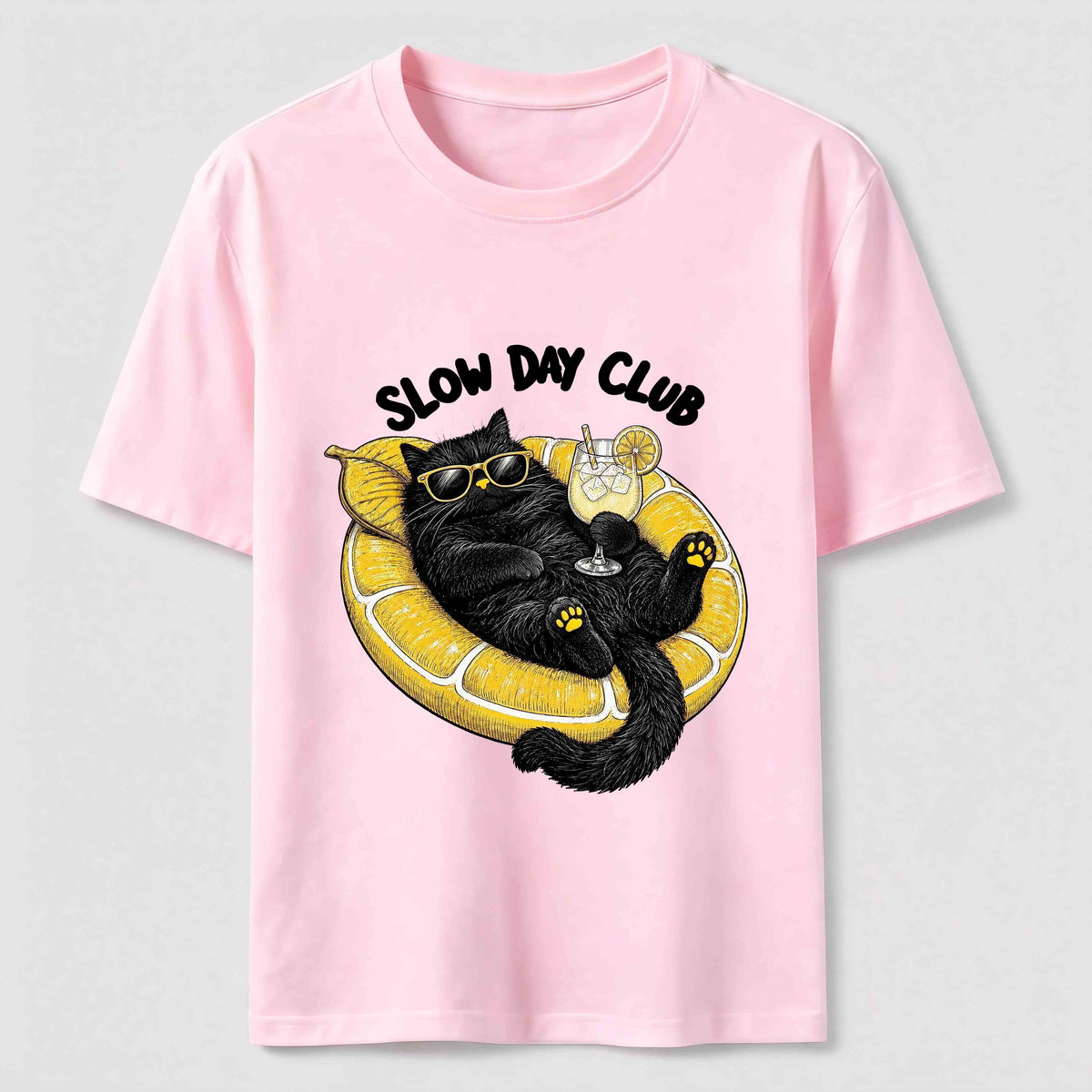 Slow Day Club Black Cat Classic T-Shirt