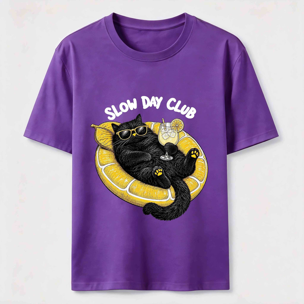 Slow Day Club Black Cat Classic T-Shirt