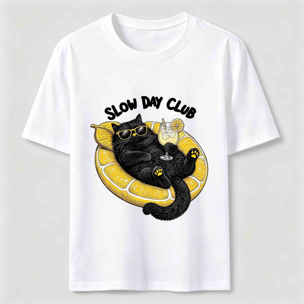 Slow Day Club Black Cat Classic T-Shirt