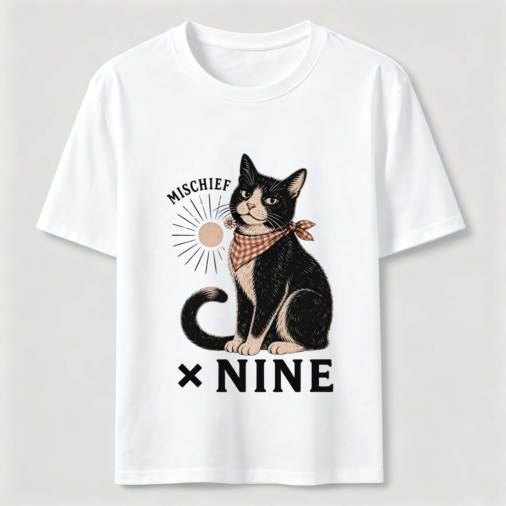 Mischief Times Nine Cat Classic T-Shirt