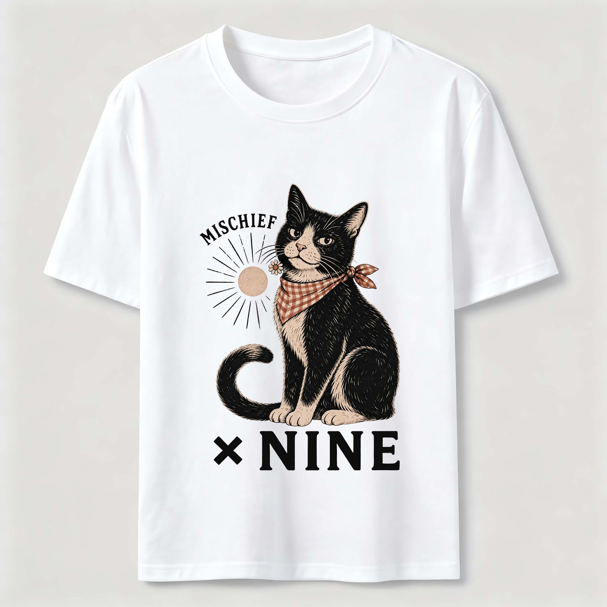Mischief Times Nine Cat Classic T-Shirt