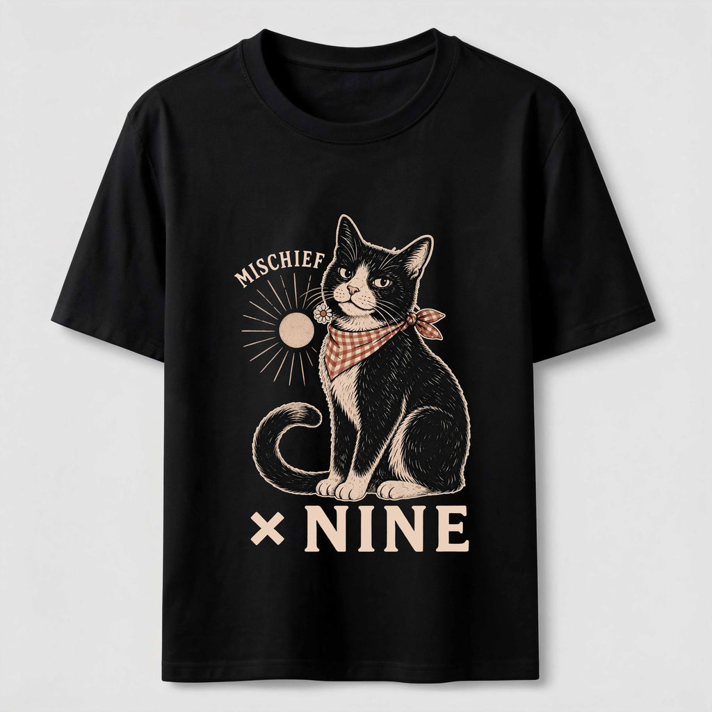 Mischief Times Nine Cat Classic T-Shirt
