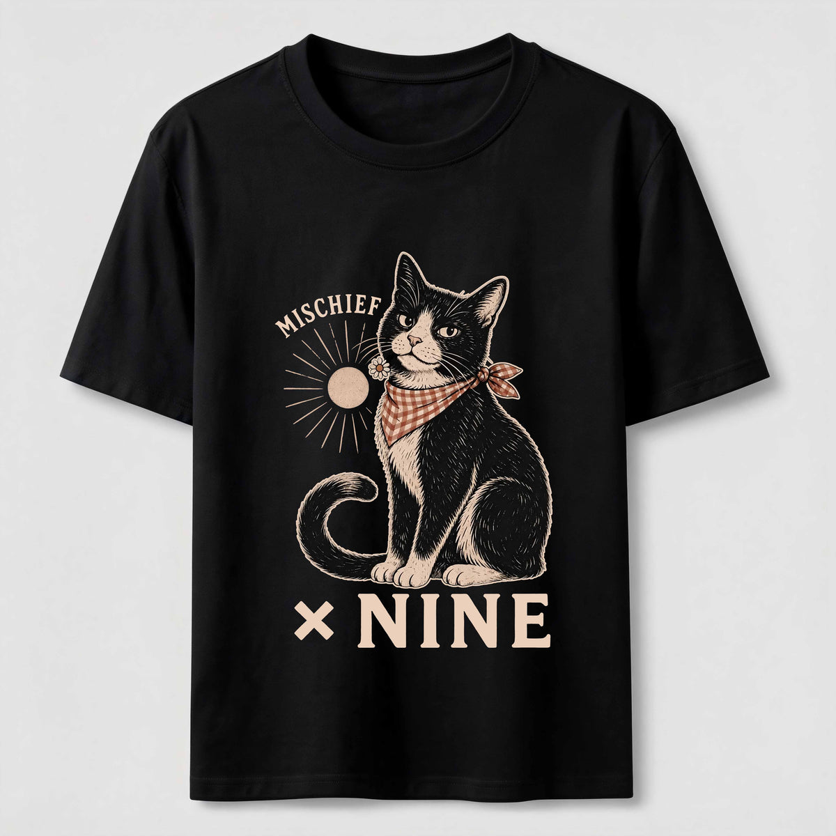 Mischief Times Nine Cat Classic T-Shirt