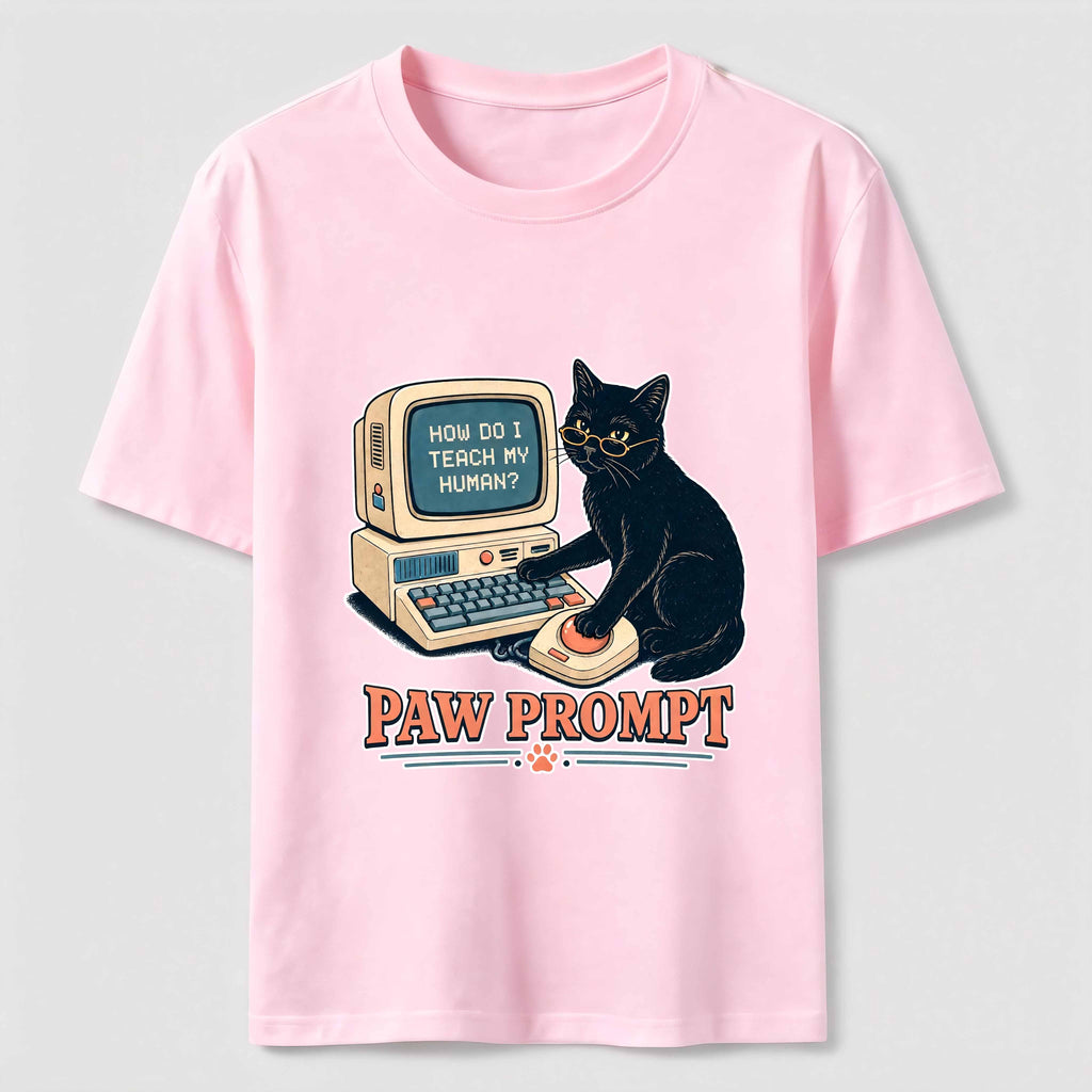 Paw Prompt Computer Cat Classic T-Shirt