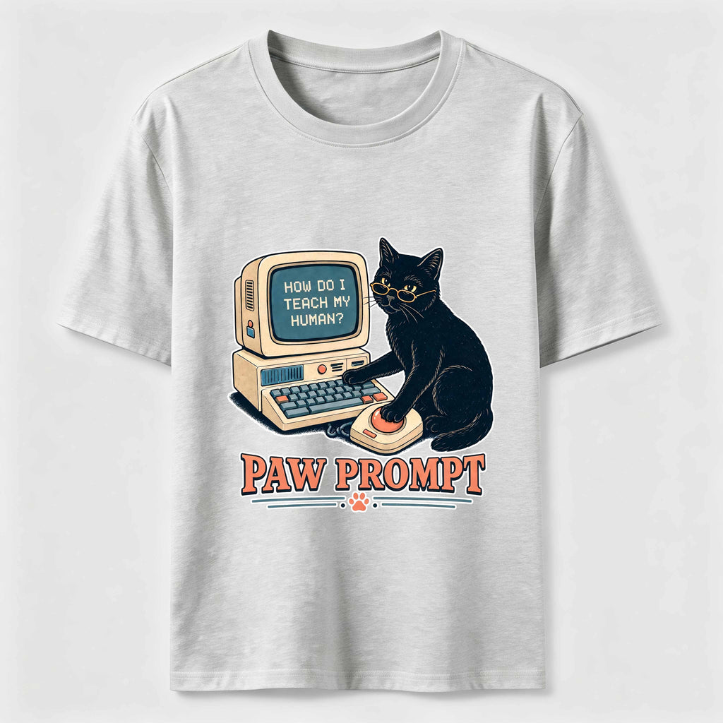 Paw Prompt Computer Cat Classic T-Shirt