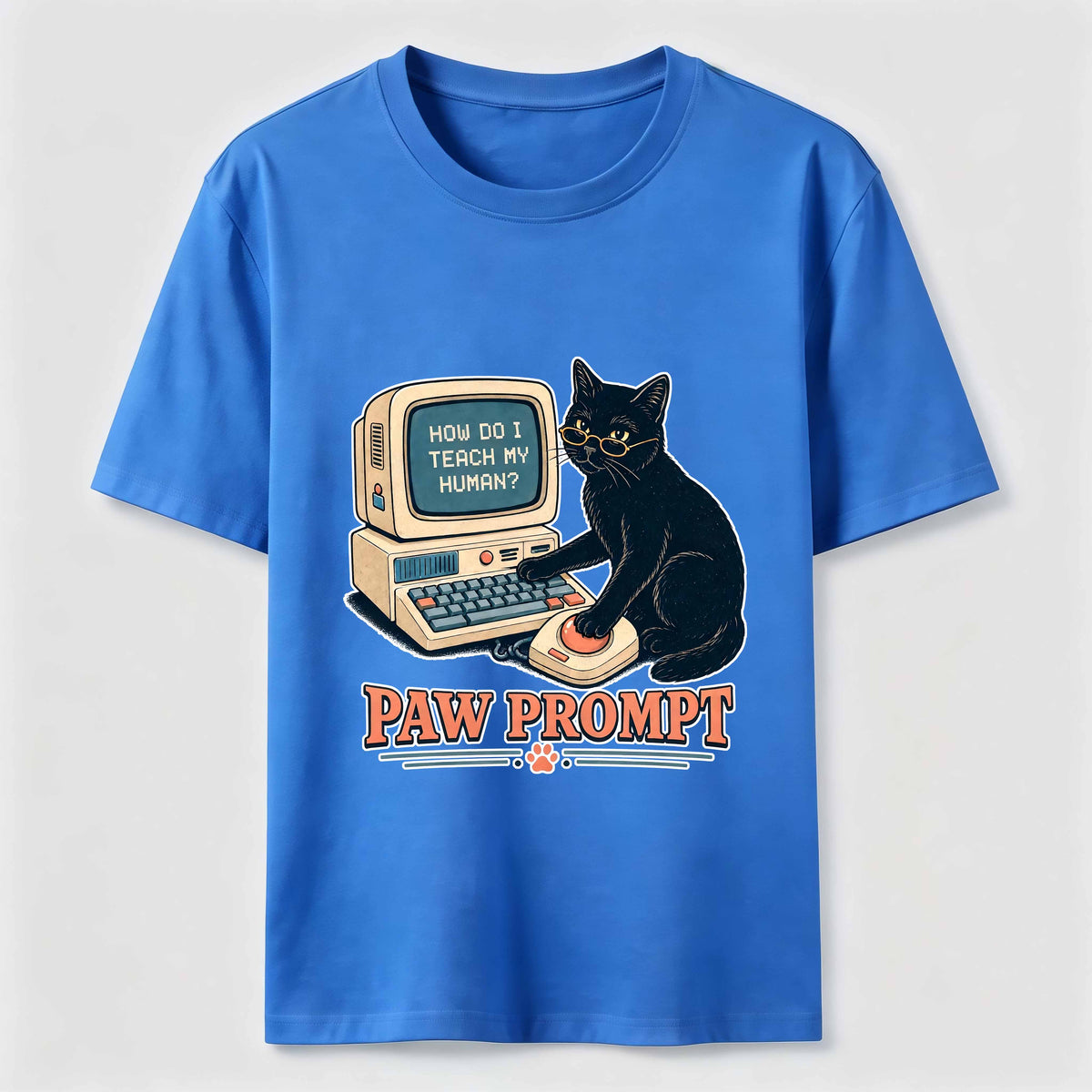 Paw Prompt Computer Cat Classic T-Shirt