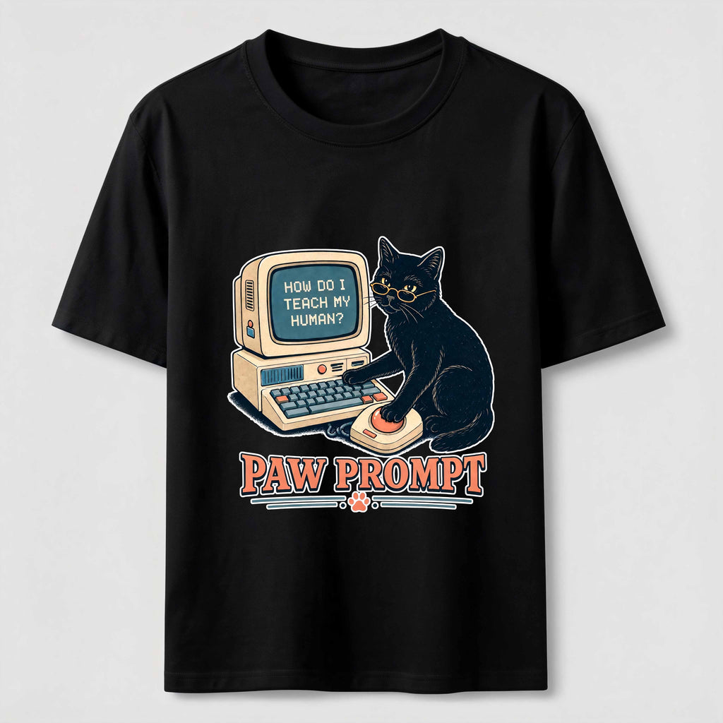 Paw Prompt Computer Cat Classic T-Shirt