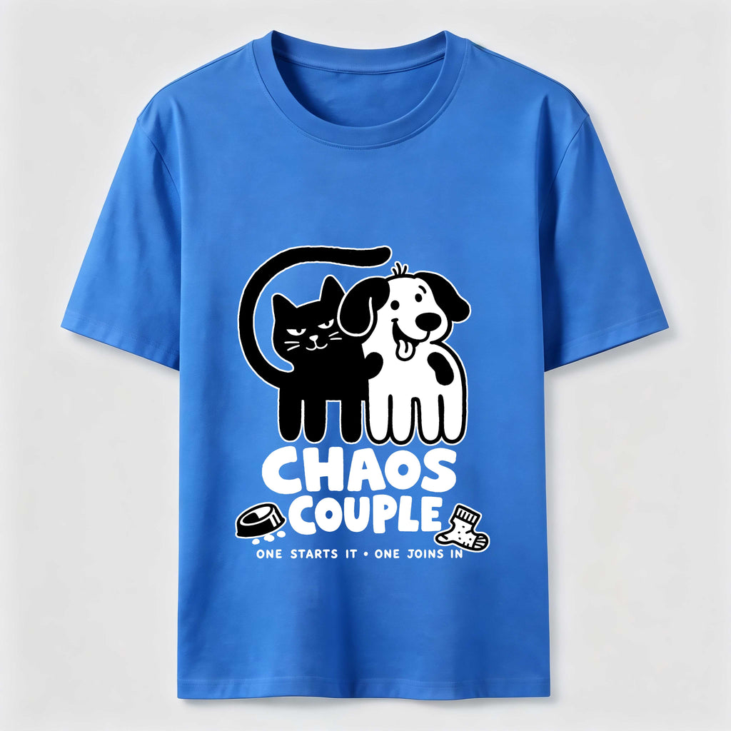 Chaos Couple Cat and Dog Classic T-Shirt