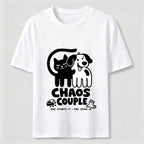 Chaos Couple Cat and Dog Classic T-Shirt
