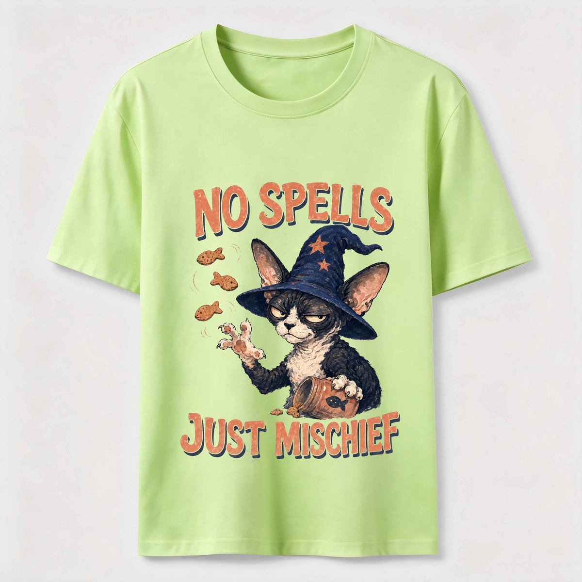 No Spells Just Mischief Cat Classic T-Shirt