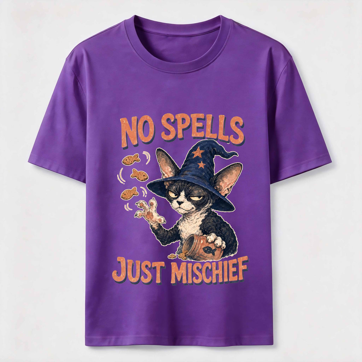 No Spells Just Mischief Cat Classic T-Shirt