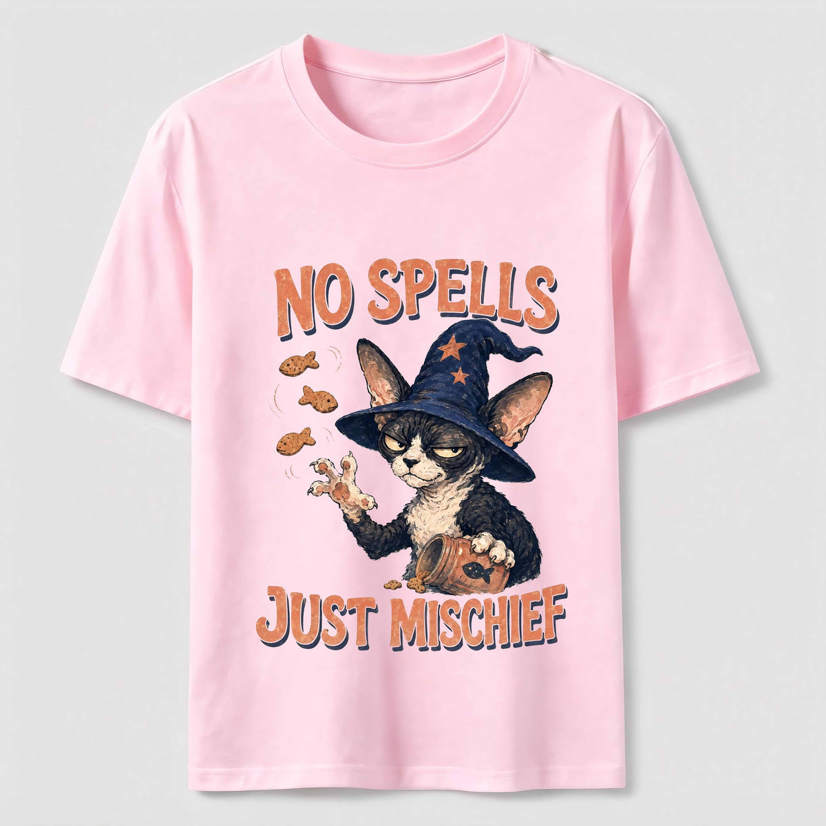 No Spells Just Mischief Cat Classic T-Shirt