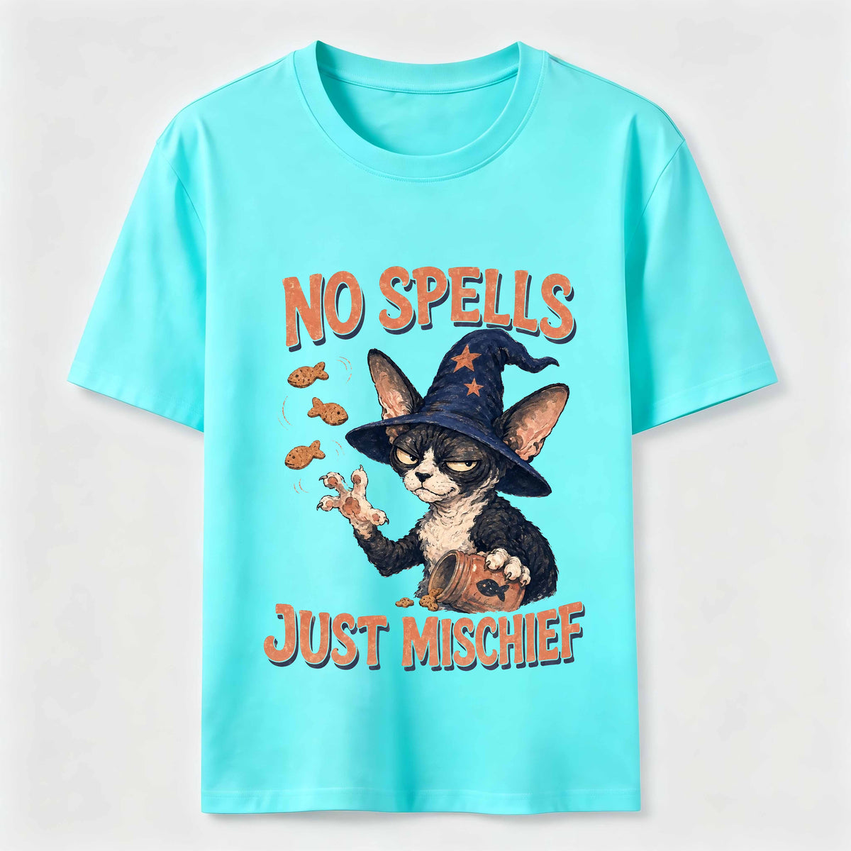 No Spells Just Mischief Cat Classic T-Shirt