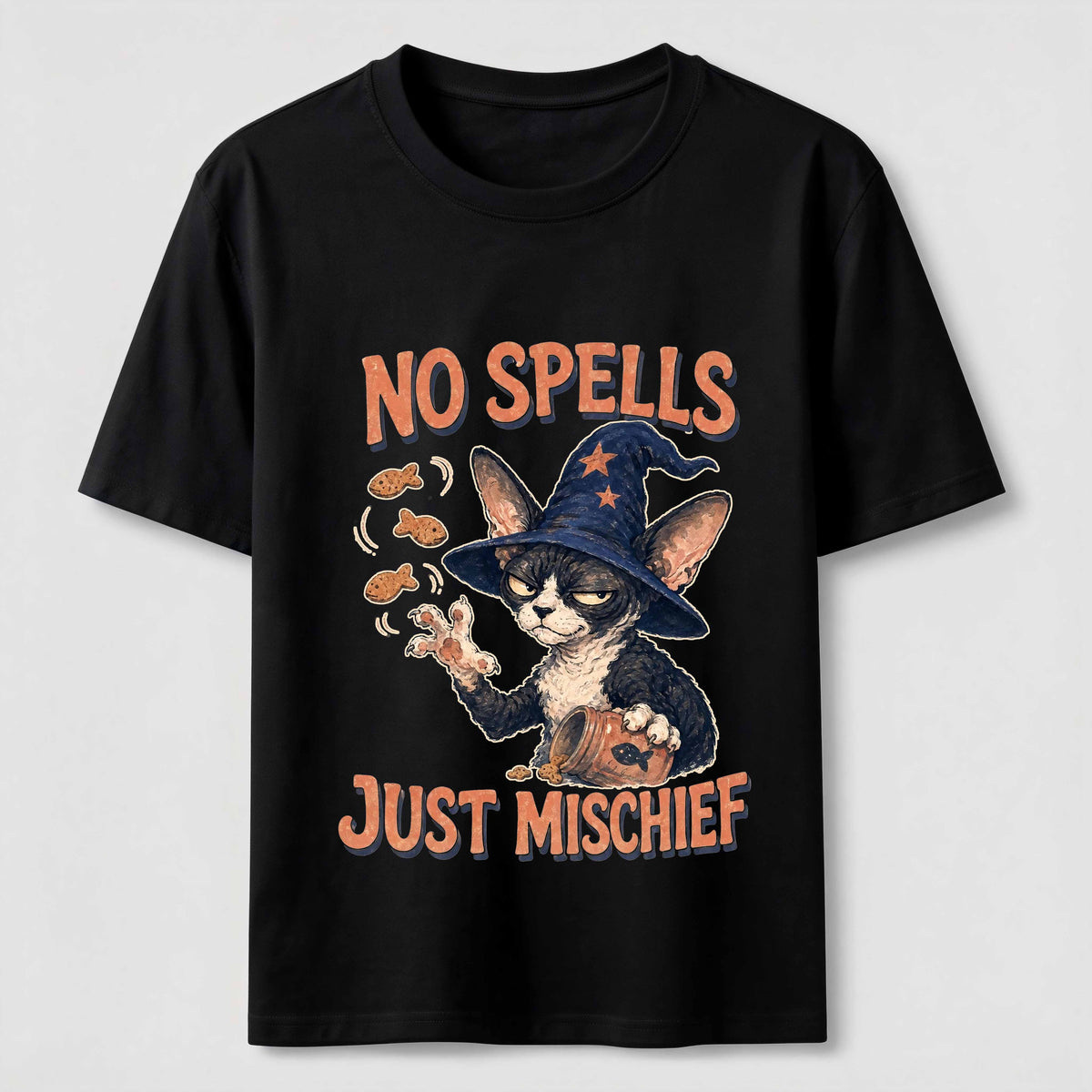 No Spells Just Mischief Cat Classic T-Shirt