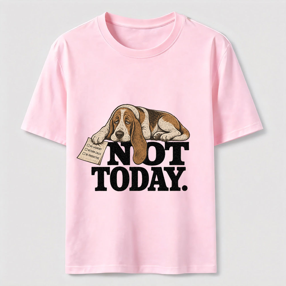 Not Today Basset Hound Classic T-Shirt
