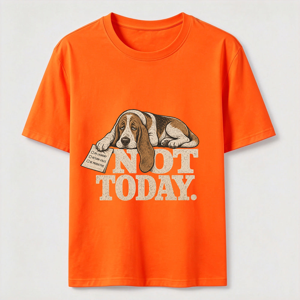 Not Today Basset Hound Classic T-Shirt