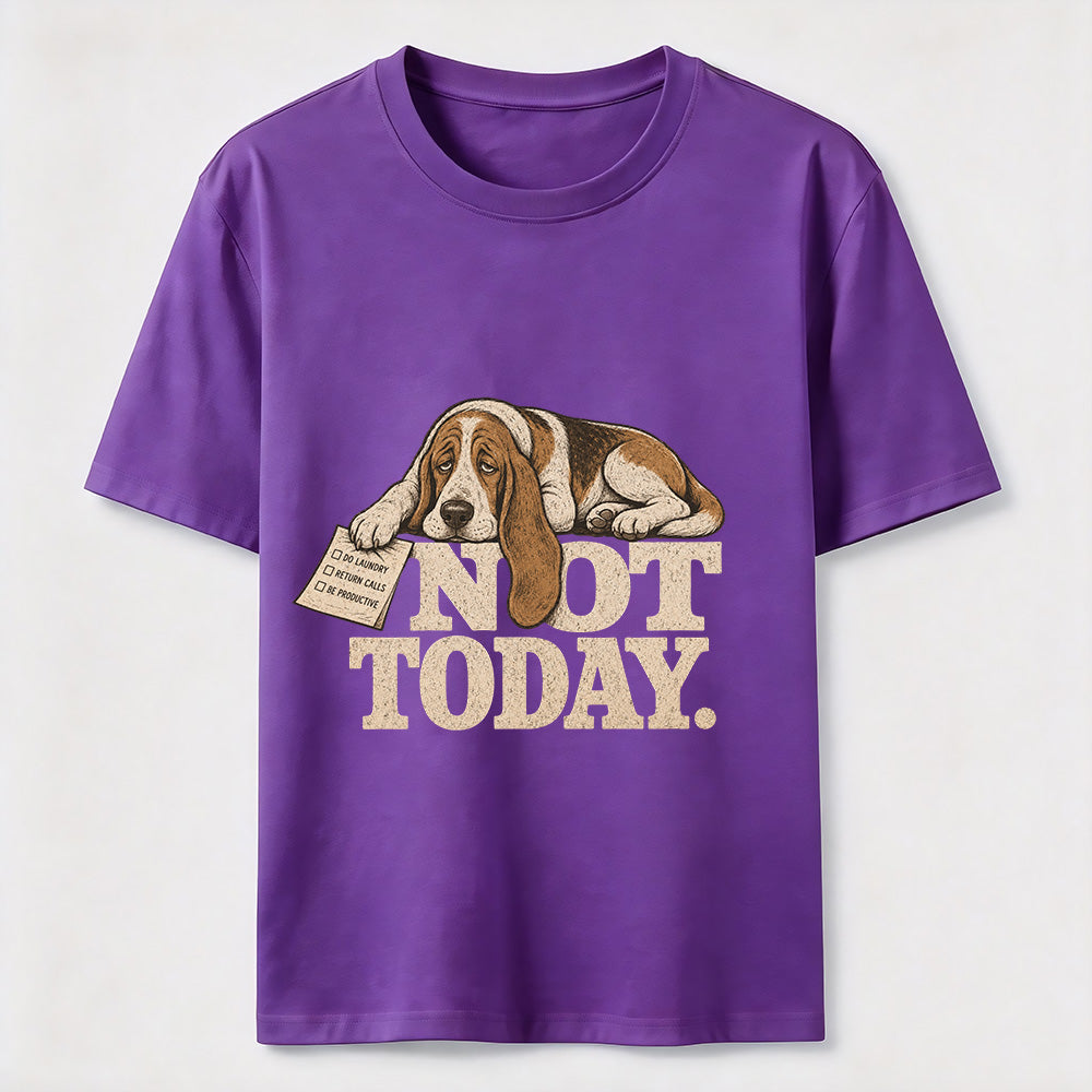Not Today Basset Hound Classic T-Shirt