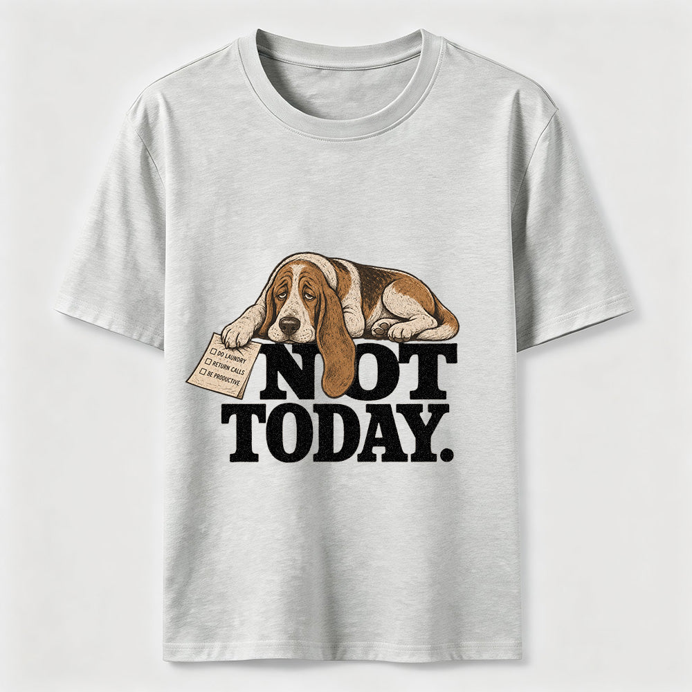 Not Today Basset Hound Classic T-Shirt