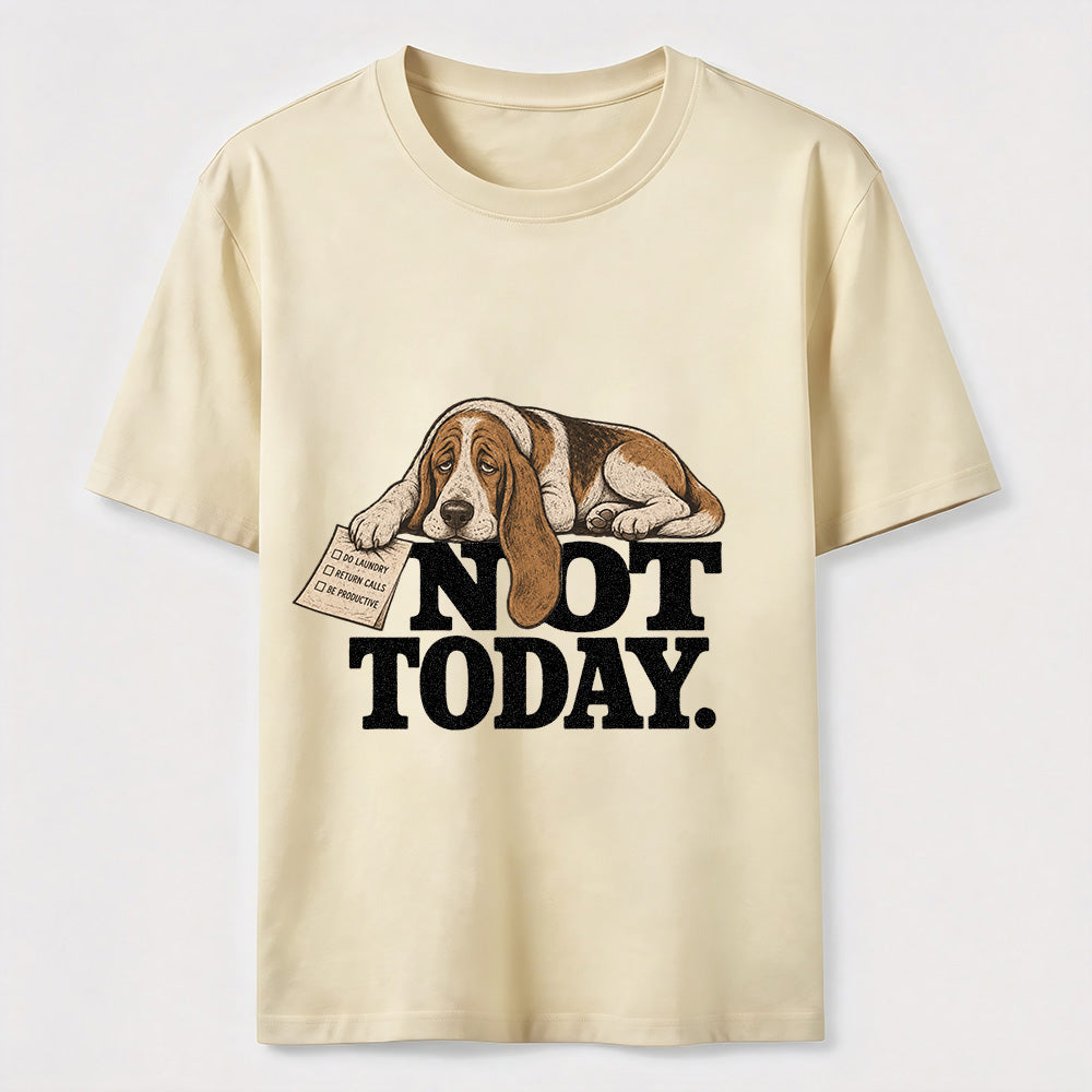Not Today Basset Hound Classic T-Shirt
