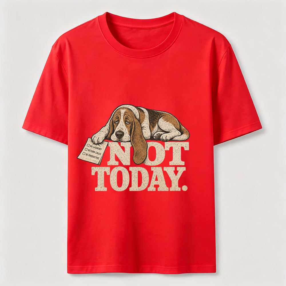 Not Today Basset Hound Classic T-Shirt