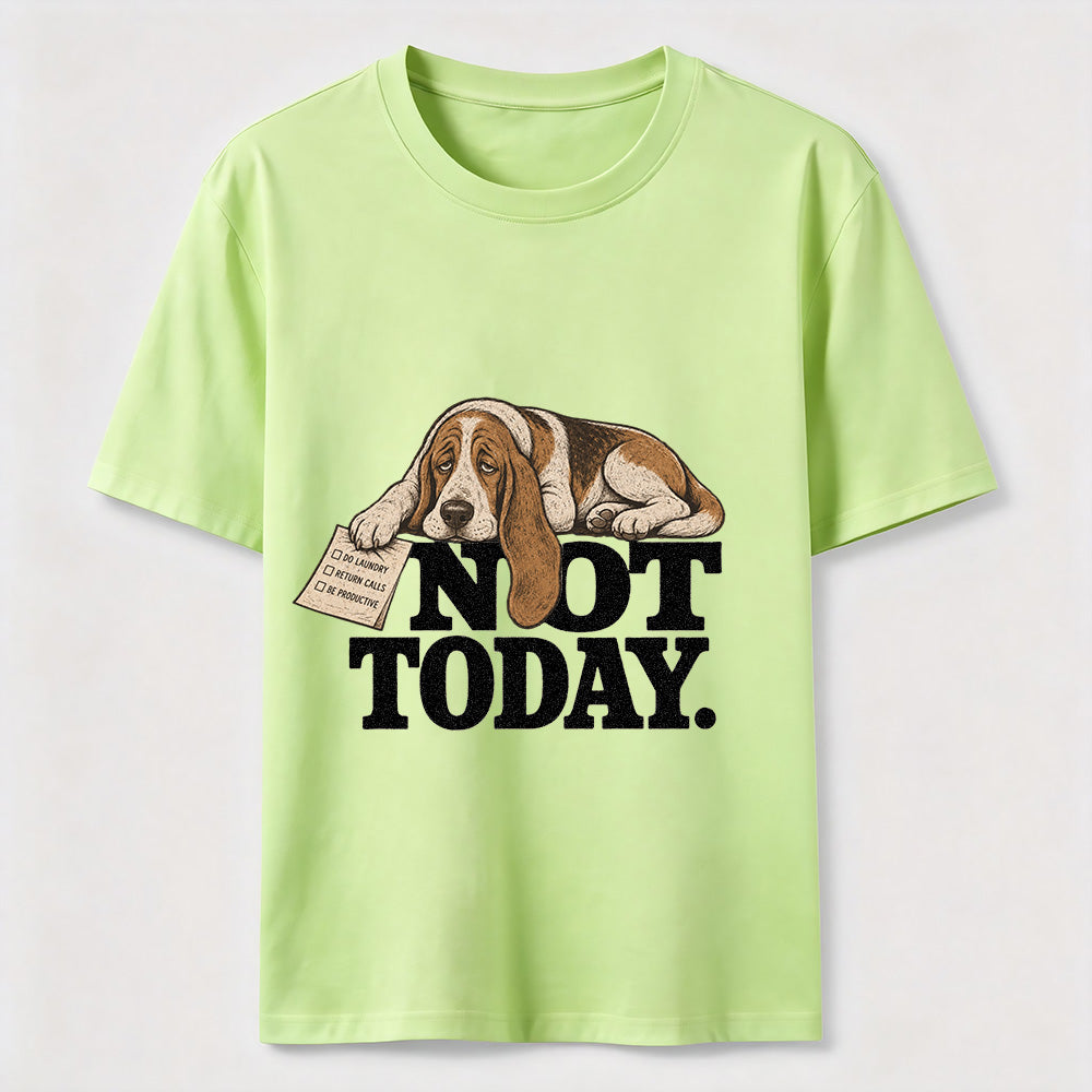Not Today Basset Hound Classic T-Shirt