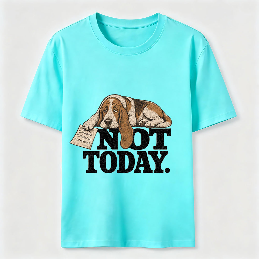 Not Today Basset Hound Classic T-Shirt