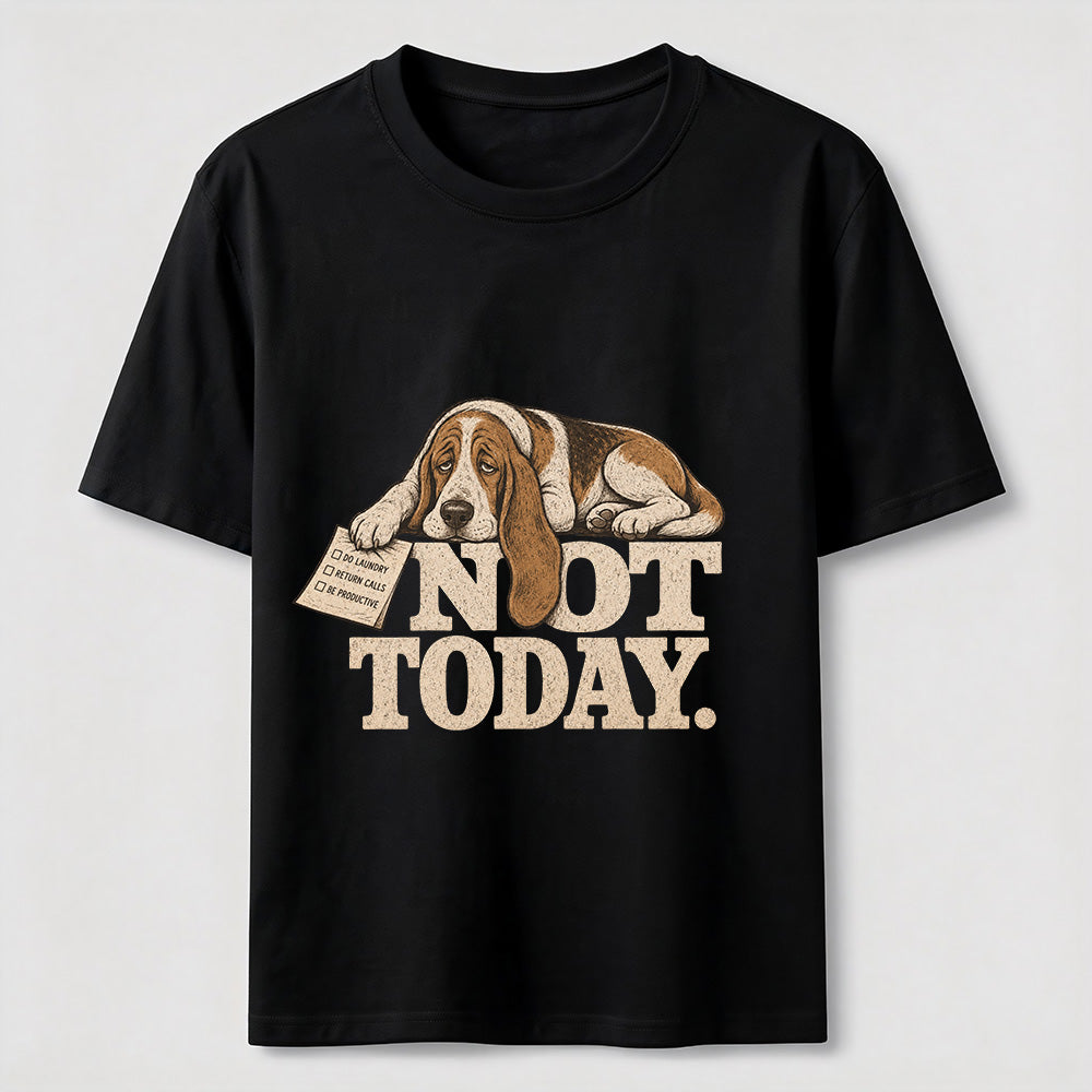 Not Today Basset Hound Classic T-Shirt