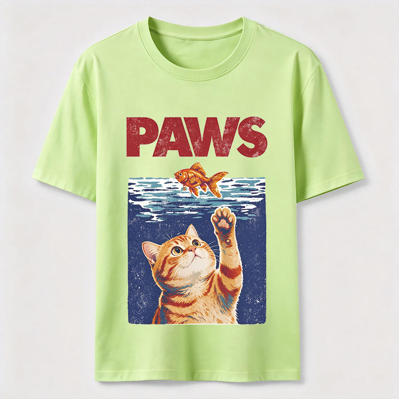 Cat and Fish Paw Reach Classic T-Shirt