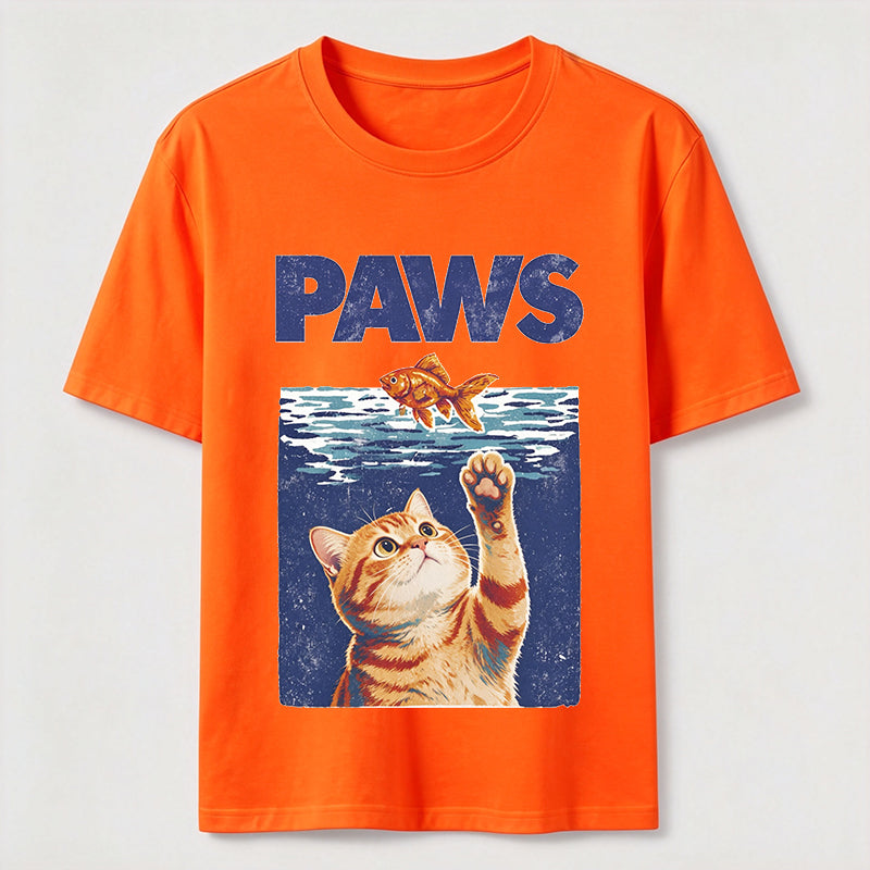Cat and Fish Paw Reach Classic T-Shirt