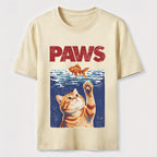 Cat and Fish Paw Reach Classic T-Shirt