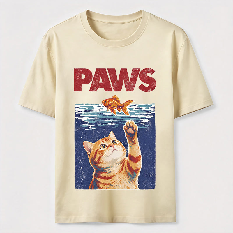 Cat and Fish Paw Reach Classic T-Shirt