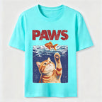 Cat and Fish Paw Reach Classic T-Shirt