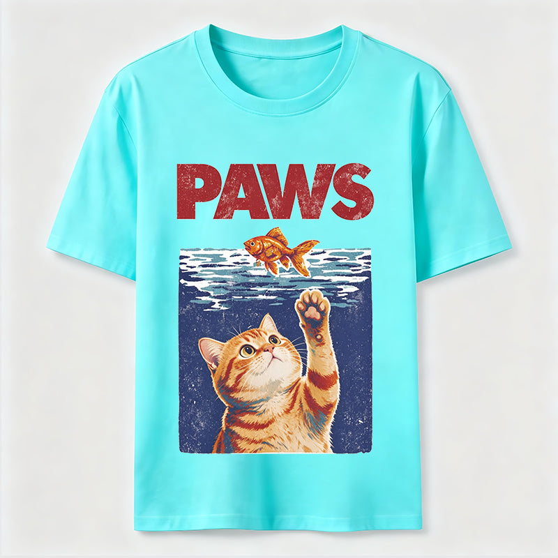 Cat and Fish Paw Reach Classic T-Shirt