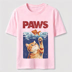 Cat and Fish Paw Reach Classic T-Shirt