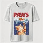 Cat and Fish Paw Reach Classic T-Shirt