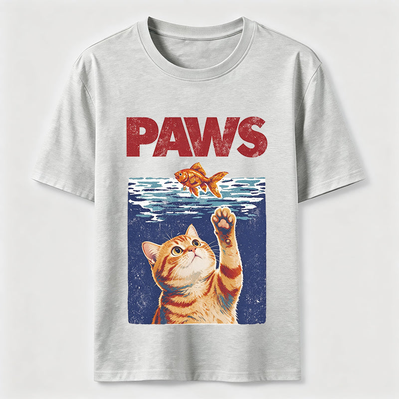 Cat and Fish Paw Reach Classic T-Shirt