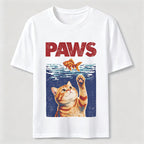 Cat and Fish Paw Reach Classic T-Shirt