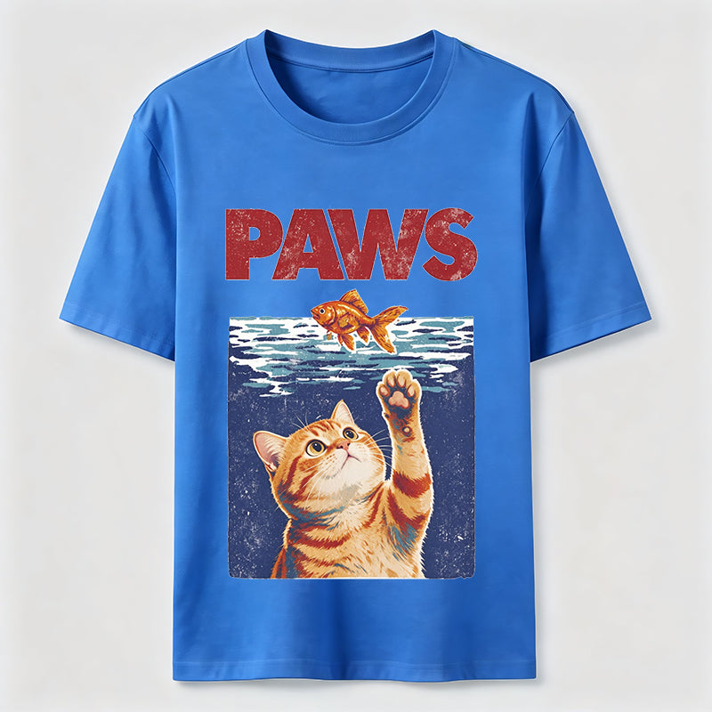Cat and Fish Paw Reach Classic T-Shirt