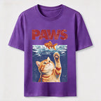 Cat and Fish Paw Reach Classic T-Shirt