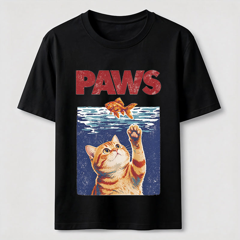 Cat and Fish Paw Reach Classic T-Shirt