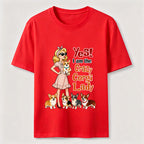 Crazy Corgi Lady Classic T-Shirt