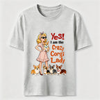 Crazy Corgi Lady Classic T-Shirt
